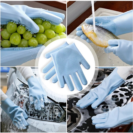Multipurpose Silicon Dishwashing Gloves